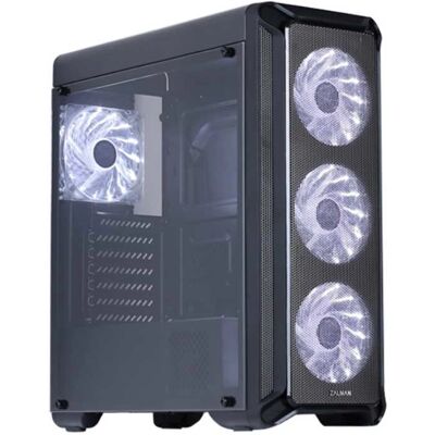 Zalman i3 Boîtier Moyen Tour - Noir, Ventilateurs LED, Supporte Graphiques Haute Performance - Moyen Tour Zalman i3 Boîtier Moyen Tour - Noir, Ventilateurs LED, Supporte Graphiques Haute Performance - Moyen Tour
