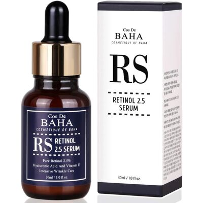 Cos De Baha Sérum Rétinol 2.5% - Anti-Âge & Réduction des Rides - Publicité Cos De Baha Sérum Rétinol 2.5% - Anti-Âge & Réduction des Rides - Publicité