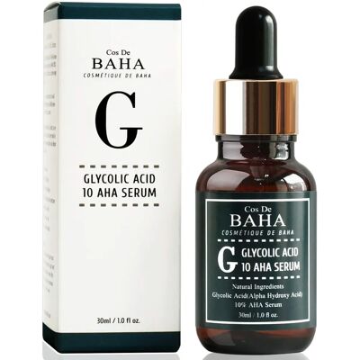 Sérum Glycolique 10% - Éclaircissant & Exfoliant - Cos De Baha - Publicité Sérum Glycolique 10% - Éclaircissant & Exfoliant - Cos De Baha - Publicité
