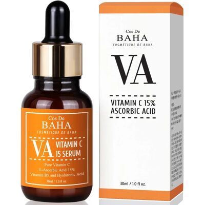 Cos De Baha VA Vitamin C 15% Serum - Aufhellung & Feuchtigkeit - 30ml Cos De Baha VA Vitamin C 15% Serum - Aufhellung & Feuchtigkeit - 30ml