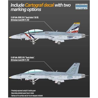 Kit Modellistico F/A-18F VFA-2 - Scala 1:72 - Academy Kit Modellistico F/A-18F VFA-2 - Scala 1:72 - Academy