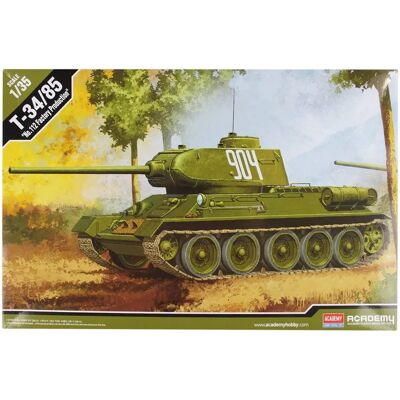 Sada modelů T-34/85 od Academy - Měřítko 1:35 Vojenský tank Sada modelů T-34/85 od Academy - Měřítko 1:35 Vojenský tank