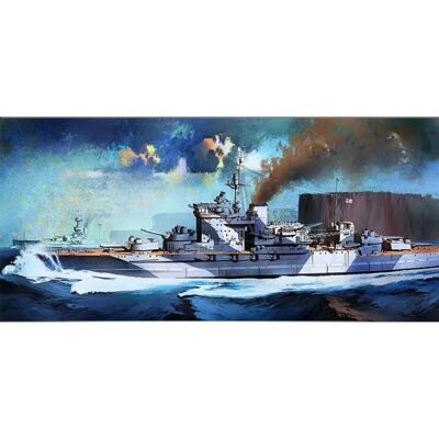 Maquette HMS Warspite - Cuirassé Queen Elizabeth 1/350 - Academy - Publicité Maquette HMS Warspite - Cuirassé Queen Elizabeth 1/350 - Academy - Publicité
