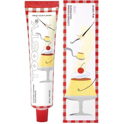 Toosty Vaniljpudding Tandkräm - Bli Vit & Skydda Toosty Vaniljpudding Tandkräm - Bli Vit & Skydda