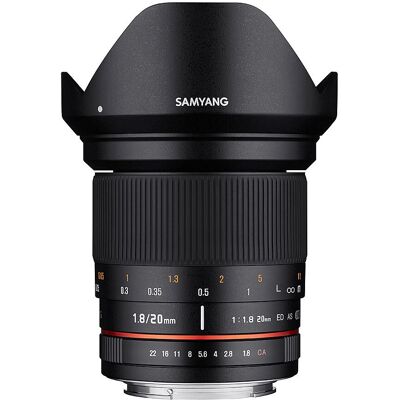 Samyang 20mm F1.8 ED AS UMC - Nikon F Weitwinkelobjektiv Samyang 20mm F1.8 ED AS UMC - Nikon F Weitwinkelobjektiv