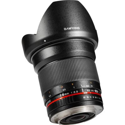 Samyang 16mm f/2.0 Canon EF MILC Negro - Objetivo Samyang 16mm f/2.0 Canon EF MILC Negro - Objetivo
