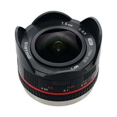 Samyang 7,5 mm f3.5 UMC Micro Four Thirds - schwarz Samyang 7,5 mm f3.5 UMC Micro Four Thirds - schwarz