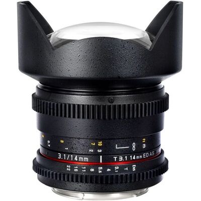 Samyang 14mm T3.1 VDSLR II Objektiv - Weitwinkel, Manueller Fokus, Vollformat Samyang 14mm T3.1 VDSLR II Objektiv - Weitwinkel, Manueller Fokus, Vollformat