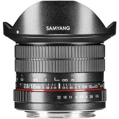 Samyang 12mm F2.8 ED AS NCS Fisheye - Obiettivo manuale compatto - Full-Frame Samyang 12mm F2.8 ED AS NCS Fisheye - Obiettivo manuale compatto - Full-Frame