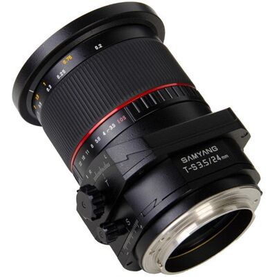 Samyang T-S 24mm f/3.5 ED AS UMC Tilt-Shift Objektiv - Schwarz Samyang T-S 24mm f/3.5 ED AS UMC Tilt-Shift Objektiv - Schwarz