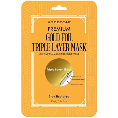 Kocostar Premium Guld Trelagsmaske - Ansigtsmaske Kocostar Premium Guld Trelagsmaske - Ansigtsmaske