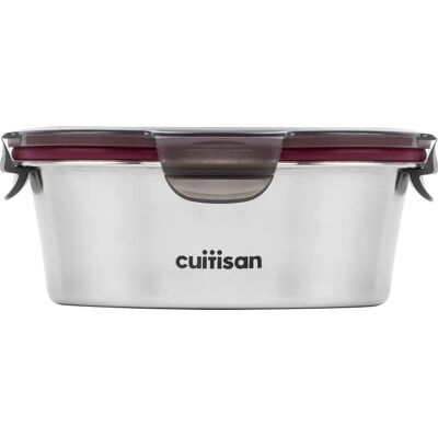 Cuitisan Silber Lebensmittelbehälter - 640ml - Mikrowellengeeignet Cuitisan Silber Lebensmittelbehälter - 640ml - Mikrowellengeeignet