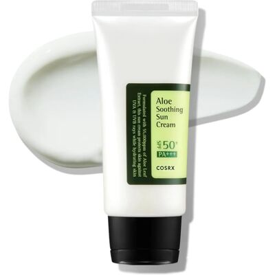Cosrx - Aloe Soothing Sun Cream - Aloe - SPF 50+++ - Écran solaire - Publicité Cosrx - Aloe Soothing Sun Cream - Aloe - SPF 50+++ - Écran solaire - Publicité