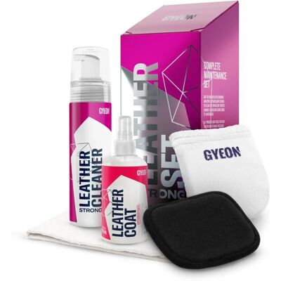 Gyeon Leather Set Strong - Kit d'entretien du cuir avec coating et nettoyant - Publicité Gyeon Leather Set Strong - Kit d'entretien du cuir avec coating et nettoyant - Publicité