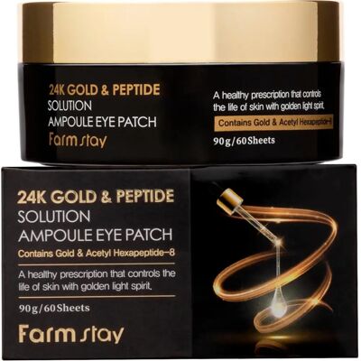 Farmstay 24K Gold & Peptide Patch per gli Occhi - Rinnovamento della Pelle Farmstay 24K Gold & Peptide Patch per gli Occhi - Rinnovamento della Pelle