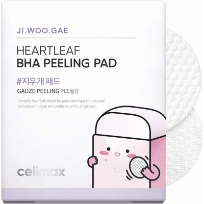 Celimax Ji Woo Gae Heartleaf BHA Peeling Pad - Peeling Pads mit Beruhigungseffekt Celimax Ji Woo Gae Heartleaf BHA Peeling Pad - Peeling Pads mit Beruhigungseffekt