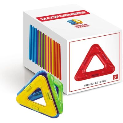 Magformers Trójkąty 12 sztuk - Zabawka do budowania Magformers Trójkąty 12 sztuk - Zabawka do budowania