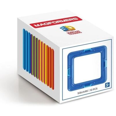 Zestaw 12 kwadratów Magformers - Zestaw konstrukcyjny Zestaw 12 kwadratów Magformers - Zestaw konstrukcyjny