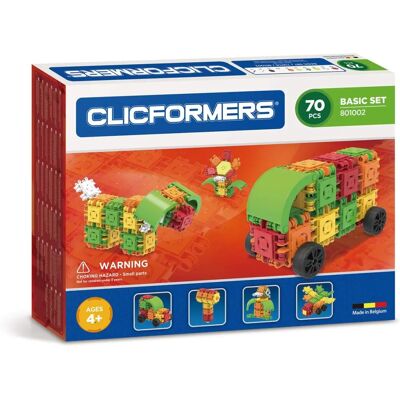 Clicformers Basic 70 - Jouet de Construction pour la Créativité - Publicité Clicformers Basic 70 - Jouet de Construction pour la Créativité - Publicité