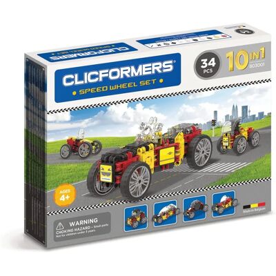 Clics Clicformers Speed Wheel Set - Zestaw do budowania Clics Clicformers Speed Wheel Set - Zestaw do budowania