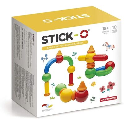 Clicstoys Magnetbaukasten - Basic 10 Teile Clicstoys Magnetbaukasten - Basic 10 Teile