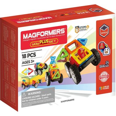 Ensemble de construction magnétique Magformers Wow Plus - Publicité Ensemble de construction magnétique Magformers Wow Plus - Publicité