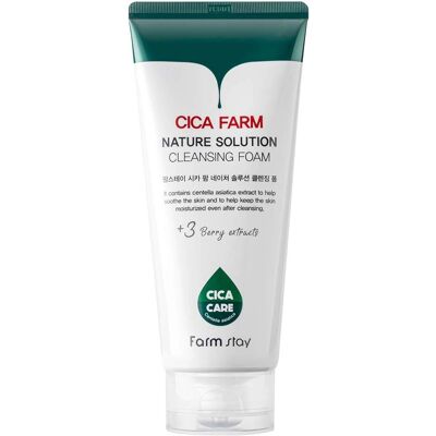 Farm Stay Cica Farm Nature Solution Mousse Nettoyante - Nettoyant visage - Publicité Farm Stay Cica Farm Nature Solution Mousse Nettoyante - Nettoyant visage - Publicité