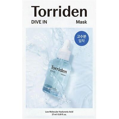 Torriden DIVE-IN Masque à Hyaluronique à Faible Poids Molecular - Publicité Torriden DIVE-IN Masque à Hyaluronique à Faible Poids Molecular - Publicité
