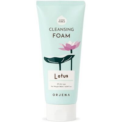 Orjena Reinigungschaum Lotus - Beruhigender, feuchtigkeitsspendender Reiniger Orjena Reinigungschaum Lotus - Beruhigender, feuchtigkeitsspendender Reiniger