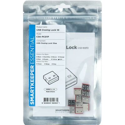 Smartkeeper Bloqueador de puertos USB CSK-PC01P - Rojo, 10 piezas Smartkeeper Bloqueador de puertos USB CSK-PC01P - Rojo, 10 piezas