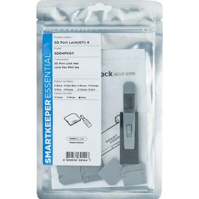 Smartkeeper SD04PKGY Szürke Portzár - Port Blocker Smartkeeper SD04PKGY Szürke Portzár - Port Blocker