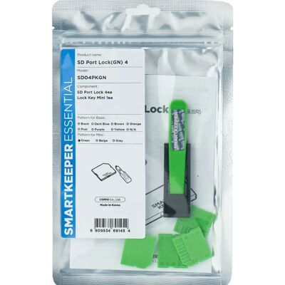 Smartkeeper SD04PKGN - SD-kártya portzár - Zöld Smartkeeper SD04PKGN - SD-kártya portzár - Zöld
