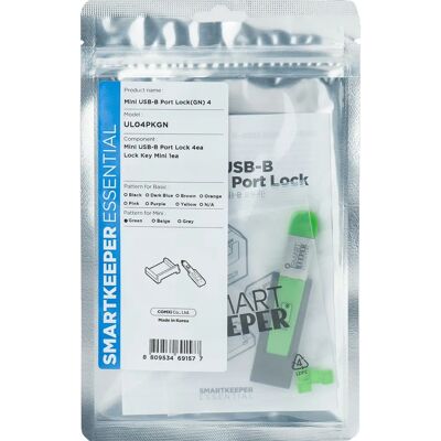 Smartkeeper UL04PKGN Port Blocker - Green - USB-B Smartkeeper UL04PKGN Port Blocker - Green - USB-B