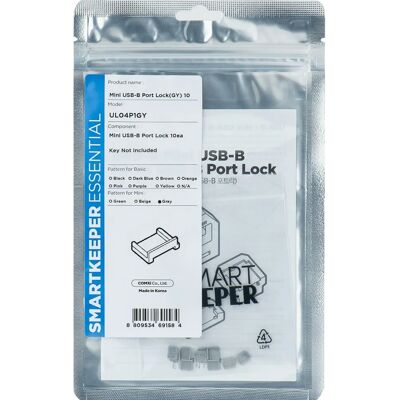 Smartkeeper MUL04P1GY Bloqueador de puertos USB - 10 piezas - Micro USB B - Gris Smartkeeper MUL04P1GY Bloqueador de puertos USB - 10 piezas - Micro USB B - Gris