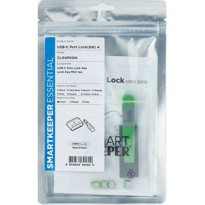 Smartkeeper CL04PKGN Port Blocker - Port Blocker, USB-C, Green - Security Smartkeeper CL04PKGN Port Blocker - Port Blocker, USB-C, Green - Security