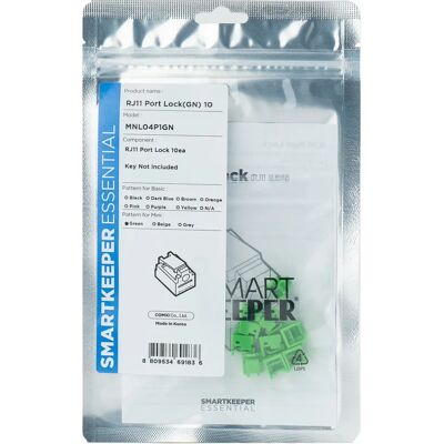 Smartkeeper MNL04P1GN Bloqueador de Puerto RJ-11 Verde - Bloqueador de Puerto Smartkeeper MNL04P1GN Bloqueador de Puerto RJ-11 Verde - Bloqueador de Puerto