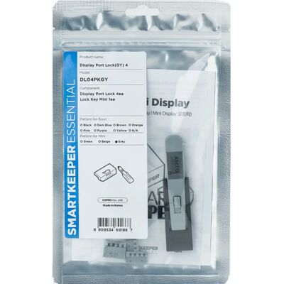 Smartkeeper DL04PKGY Portzár - DisplayPort Biztonság Smartkeeper DL04PKGY Portzár - DisplayPort Biztonság