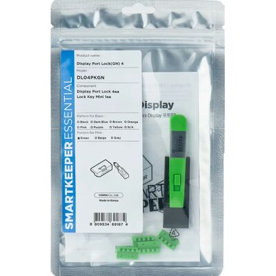 Smartkeeper DL04PKGN Portzár - Zöld, 1 db, DisplayPort-hoz Smartkeeper DL04PKGN Portzár - Zöld, 1 db, DisplayPort-hoz