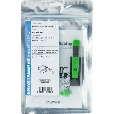 Smartkeeper MD04PKGN Grüner Portblocker mit Schlüssel - Sicherheitsschutz Smartkeeper MD04PKGN Grüner Portblocker mit Schlüssel - Sicherheitsschutz