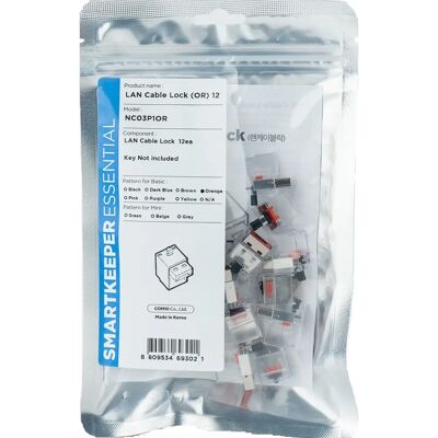Smartkeeper NC03P1OR Blocco porte - Set di lucchetti LAN Smartkeeper NC03P1OR Blocco porte - Set di lucchetti LAN