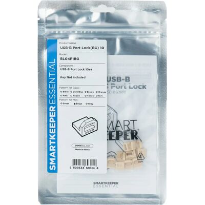 Smartkeeper Bloqueador de Puerto USB Beige - 10 unidades - Seguridad USB-B Smartkeeper Bloqueador de Puerto USB Beige - 10 unidades - Seguridad USB-B