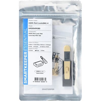 Smartkeeper HMD04PKBG Blocco porte - HDMI, Beige Smartkeeper HMD04PKBG Blocco porte - HDMI, Beige