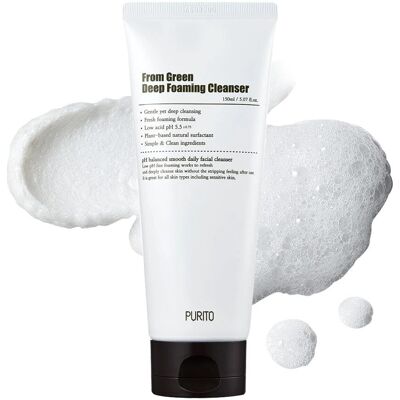 Purito From Green Deep Cleansing Mousse - Facial Cleanser - 150ml Purito From Green Deep Cleansing Mousse - Facial Cleanser - 150ml