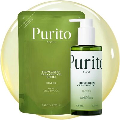 Purito From Green Renseolje - Påfylling for ansikt, 400 ml Purito From Green Renseolje - Påfylling for ansikt, 400 ml