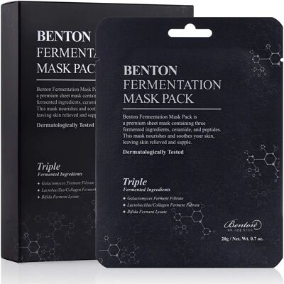 Benton Fermentation Sheet Mask - Mascarilla facial para elasticidad y luminosidad Benton Fermentation Sheet Mask - Mascarilla facial para elasticidad y luminosidad