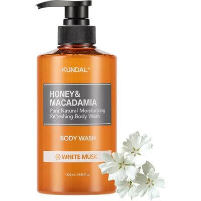 KUNDAL Μέλι & Καρύδα & Λευκό Μusk Ήπιο Gel για Ντους - Ενυδατικό 500ml KUNDAL Μέλι & Καρύδα & Λευκό Μusk Ήπιο Gel για Ντους - Ενυδατικό 500ml
