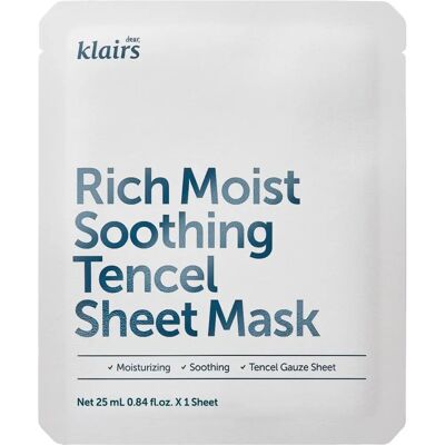 kjære, klairs Rich Moist Soothing Tencel Sheet Mask (25ml) kjære, klairs Rich Moist Soothing Tencel Sheet Mask (25ml)