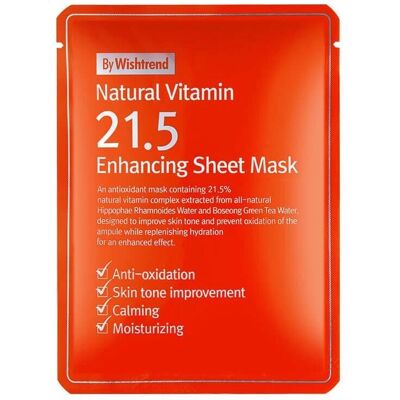 By Wishtrend Mascarilla Facial con Vitamina C 21.5% - Cuidado de la Piel By Wishtrend Mascarilla Facial con Vitamina C 21.5% - Cuidado de la Piel