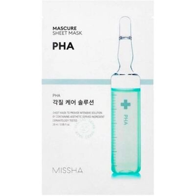 Missha Mascure PHA Exfoliating & Limpiadora Mascarilla Facial - Mascarilla de tela Missha Mascure PHA Exfoliating & Limpiadora Mascarilla Facial - Mascarilla de tela