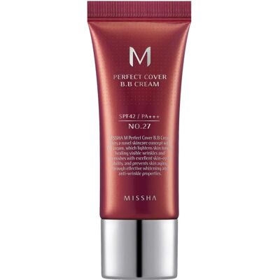 Missha M Perfect Cover BB Cream SPF42/PA+++ Nr 27 Honey Beige - 20 ml Missha M Perfect Cover BB Cream SPF42/PA+++ Nr 27 Honey Beige - 20 ml